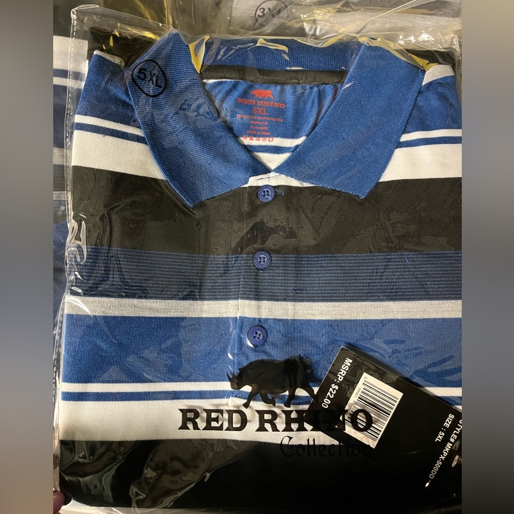NWT 5XL short sleeve polo style shirt